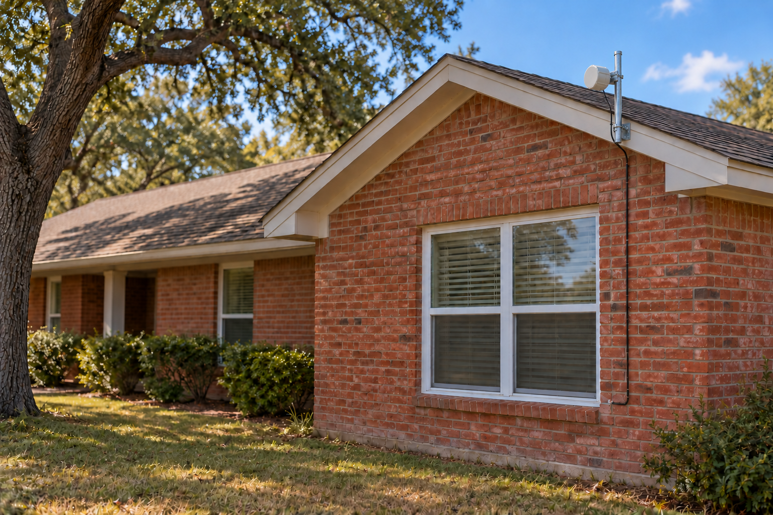 Outdoor LTE connectivity for a rural family home in Kyle, Texas.